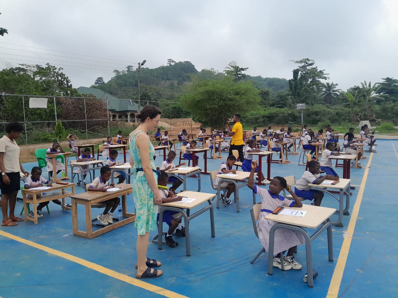 Bezaleel learners during exams